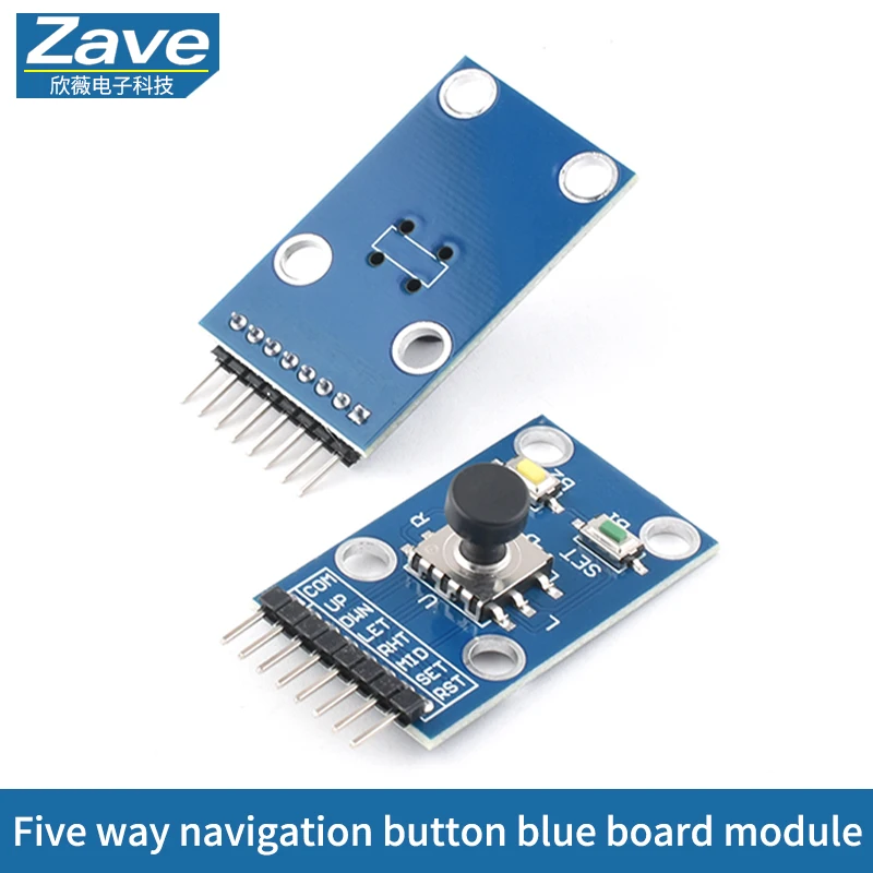 1 stücke Fünf weg Navigation Taste Modul 5D Joystick Mikrocontroller Unabhängige Tastatur Schalter Taste Backboard/Grüne Bord