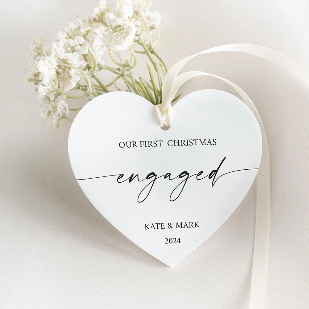 

Personalized 2025 Christmas Keepsake Custom Ornament First Married Christmas Party Ornament Wedding Festive Decor Perfect Gift