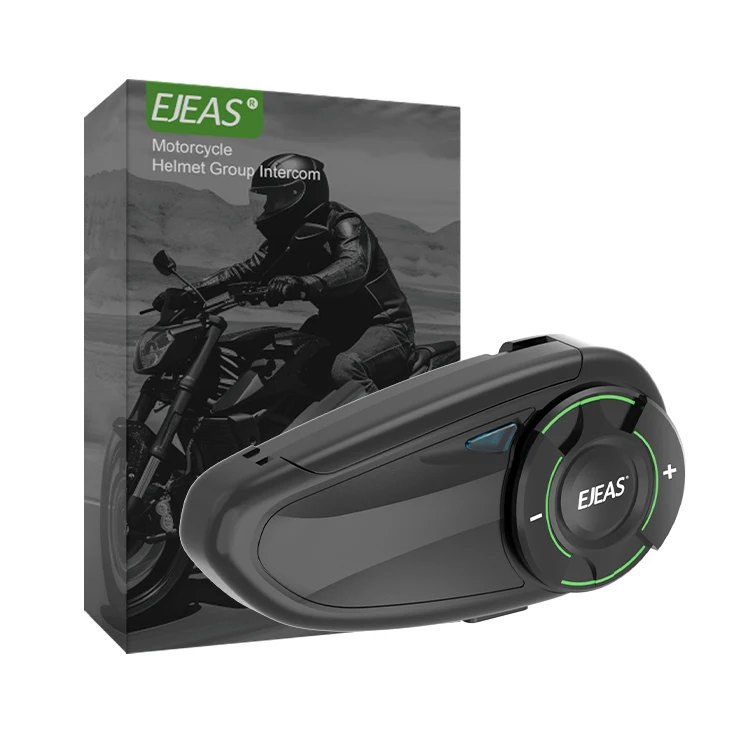 

Ejeas Q8 Full Duplex Wireless Intercom Moto Accessories 6 Riders Motorcycle Helmet Bluetooth Radio MESH Intercom