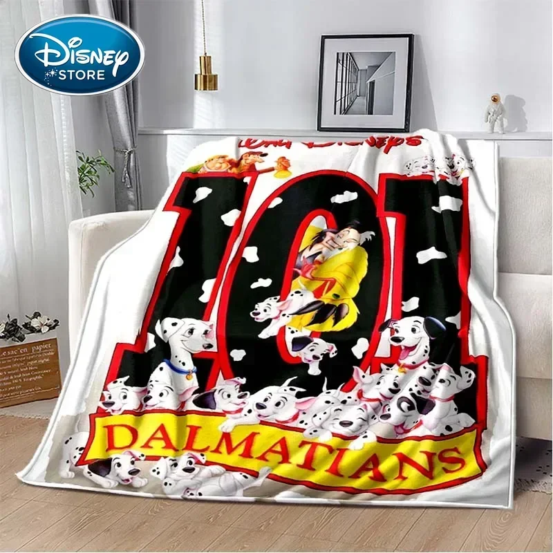 Cartoon Disney 101 Dalmatians Soft Plush Blanket,Flannel Blanket Throw Blanket for Living Room Bedroom Bed Sofa Picnic Cover