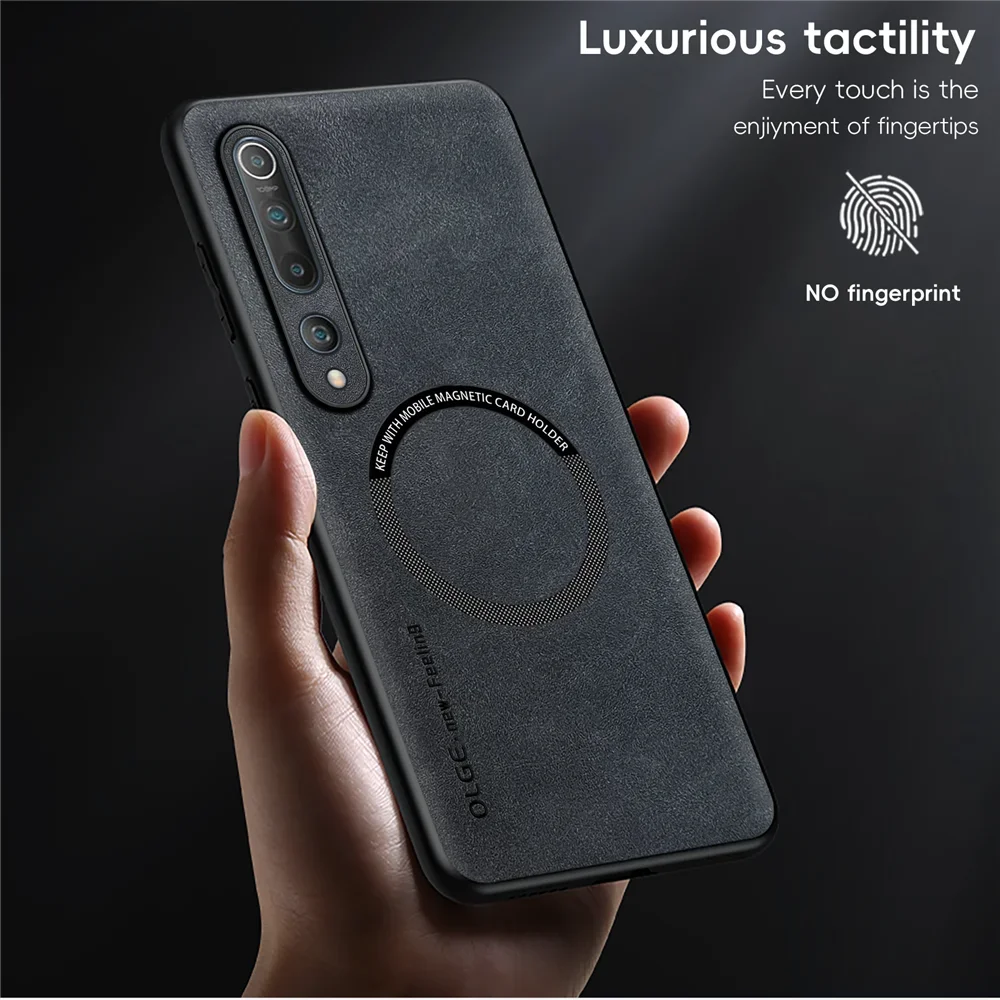 For Xiaomi Mi 10 Magnetic Retro Leather Case For Xiaomi Mi 10 Pro Mi10 Pro 5G Wireless Charging Phone Case Cover