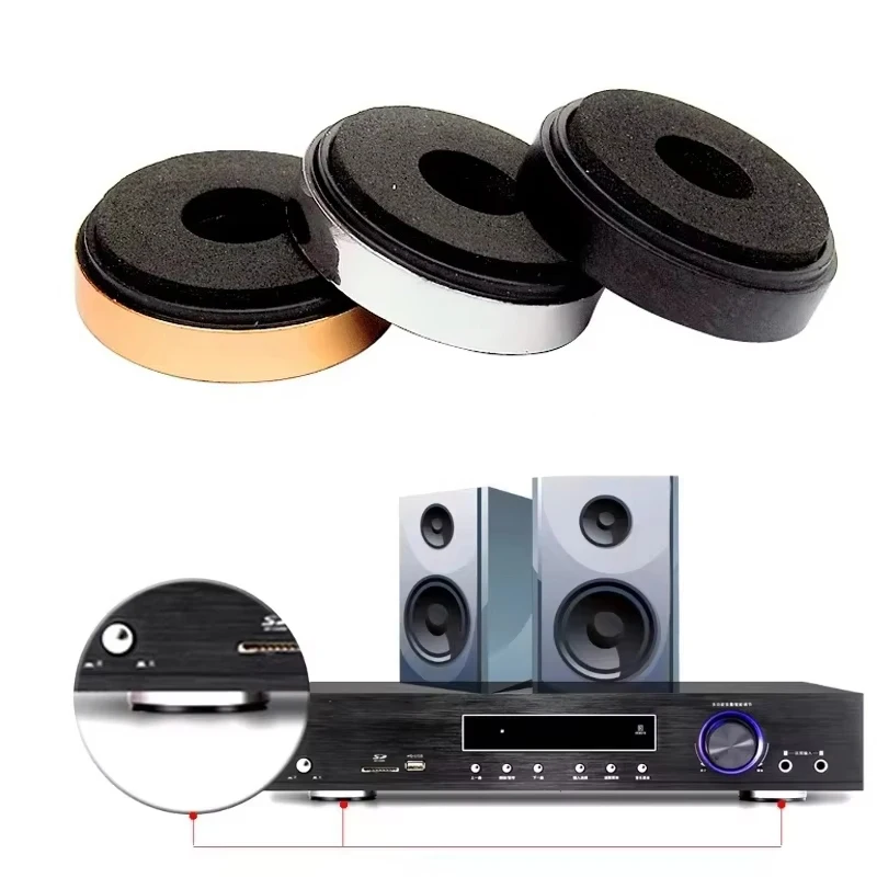 4pcs Stereo Audio Speakers Amplifier Chassis Anti-shock Shock Absorber For Home Theater Sound System Vibration Absorption Stand
