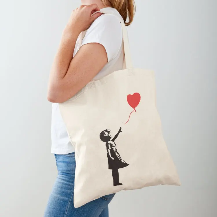 

Banksy Ballon Girl Tote Bag free delivery bags bag for beach Handbags Women's shopper