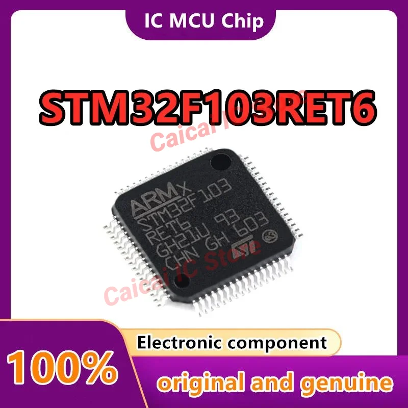 ST/STM32F103RET6 STM32F103  LQFP-64 ARM Cortex-M3 32-bit microcontroller-MCU 1PCS/LOT