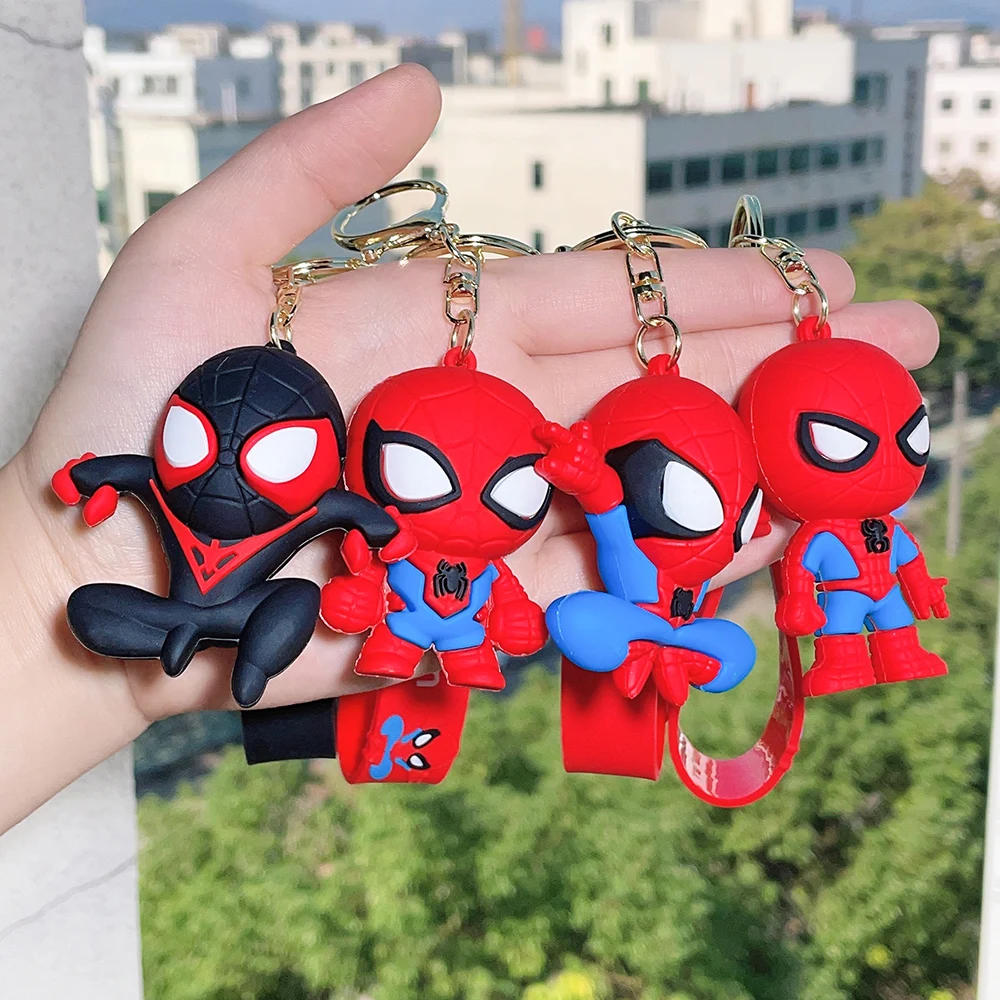 Marvel Avengers Design Keychain Neck Strap for Phone Keys ID Card Cartoon Lanyards Gifts Cartoon Spiderman Iron Man Pendant Gift