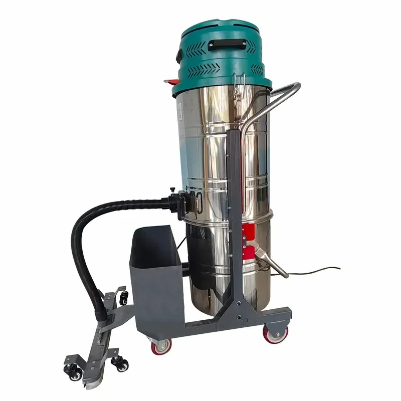 Industrial Stainless Steel Body Plug-in Type Vacuum Cleaner 4.5kw Motor Three Gear Adjustment Strong Waste Treatment
