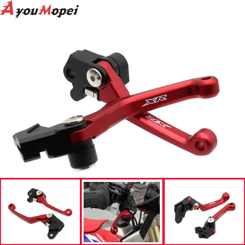 For HONDA XR400 1996-2004 Motorcycle Accessories Pivot Brake Clutch Levers Dirt Pit Bike CNC Aluminum Alloy Handle Bar