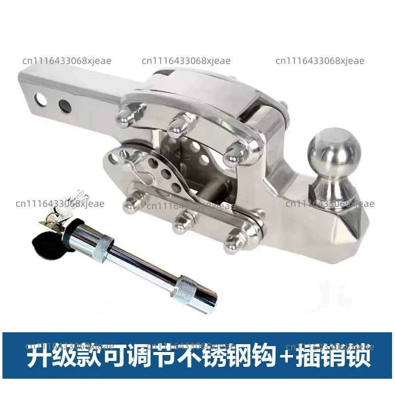 Adjustable Stainless Steel Trailer Hook Spherical Mount New External Accessories Traction Stainless Steel Hook Spherical Mount