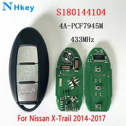 NHkey Original 433,92 MHz 4A P/N: S180144104 285E3-4CB5C Inteligentny pilot zdalnego sterowania do Nissan Pulsar C13 Qashqai J11 X-Trail 2014-2017