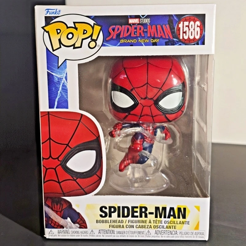 Фанко Поп! Спецвыпуск Marvel Spider-Man # Оригинальная виниловая фигурка супергероя 1454: коллекционная модель, настольное украшение, игрушка, подарок