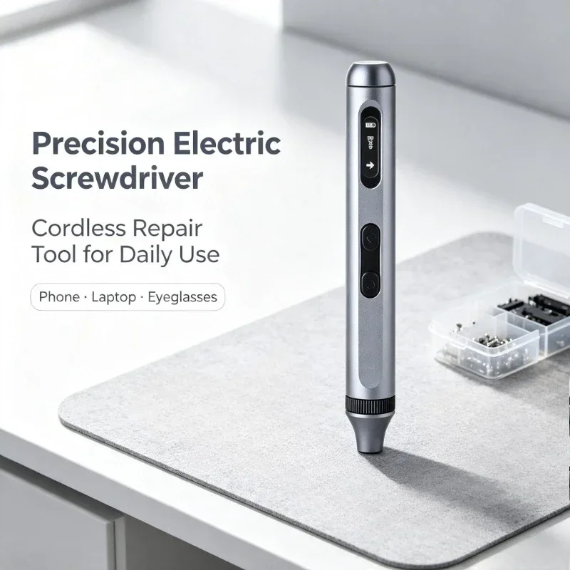 Precision Electric Screwdriver Set Silent and Durable Type-C Fast Charging Cordless Screwdriver 17/50 In 1 Electric Tool Set