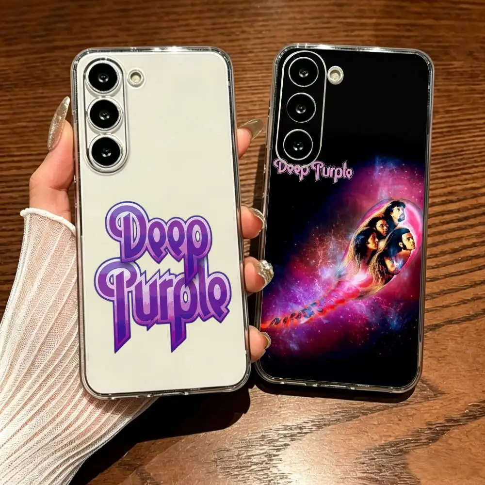 

Deep Puple Anti-Fall Transparent Printed Phone Case For Samsung Galaxy A73/A72/A71/A53/A52/A51/A22/A91/A80