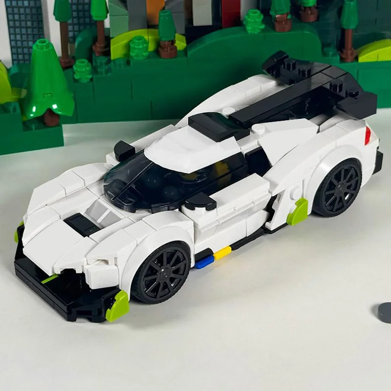 242 PCS Supercar Egg Jesko MOC Customize Modular Building Block Design Kids Popular Creative Design DIY Boys Birthday Toy Gift