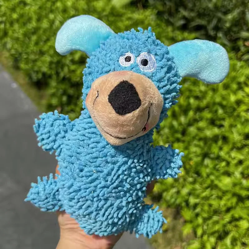 Plüsch-Quietschspielzeug für Hunde, Zahnpflege-Kauspielzeug, bissfest, interaktiv, für selbstständiges Spielen, für kleine und mittelgroße Welpen, gegen Langeweile, Haustierzubehör – Detail 6