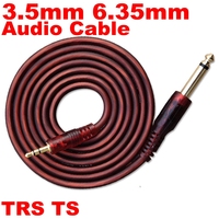 1 pcs 6.5 to 3.5 Jack Aux Cable Adapter for Speaker Guitar Amplifier TRS Audio Cable Jack 3.5mm to 6.5mm Audio Cable Auxiliar