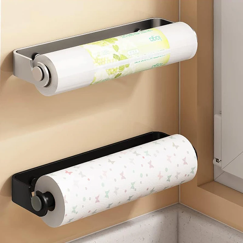 

Toilet Paper Holder Under Cabinet Paper Towel Holder Wall Mounted Toilet Tissue Roll Holders for Bathroom Kitchen Toilet