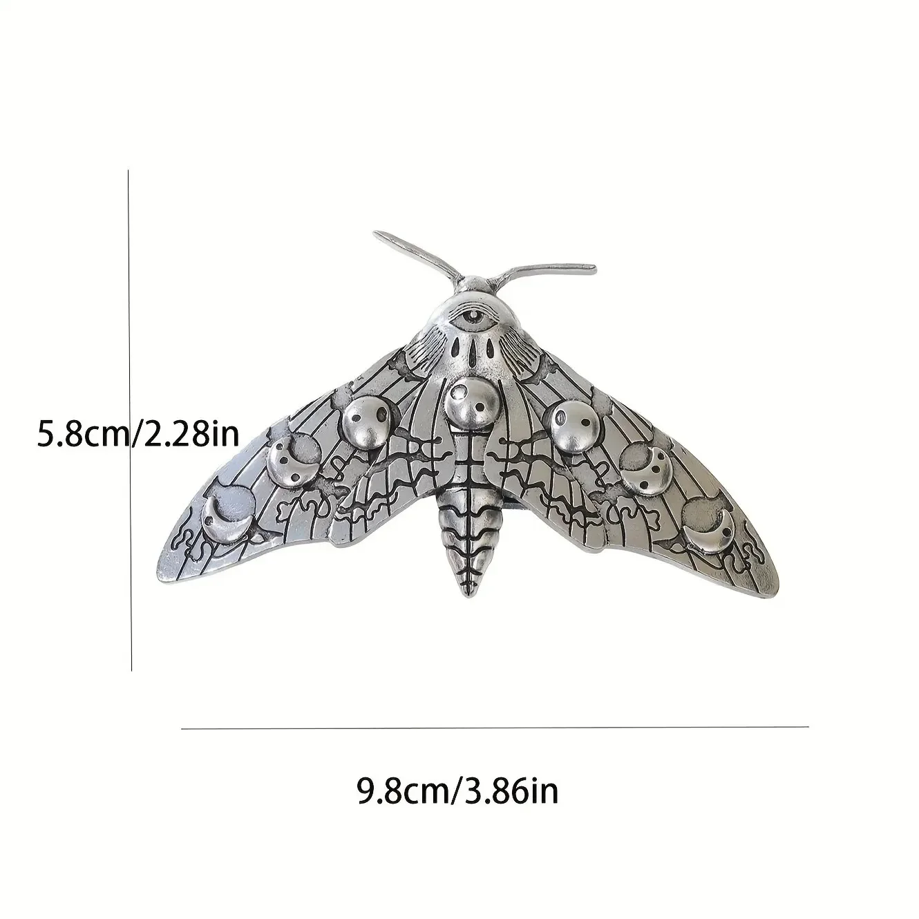 Moth Decor Hair Clip Vintage Gothic Hair Pin Hair Accessories For Halloween Party Decoration