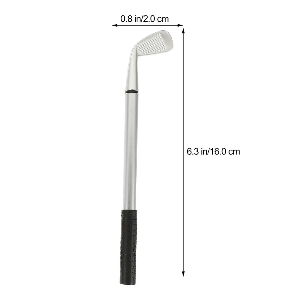 16Pcs Simulation Golf Club Ballpoint Pen Aluminum PP Construction Office Desk Pen Stationery Gift for Father's Day Valentine's