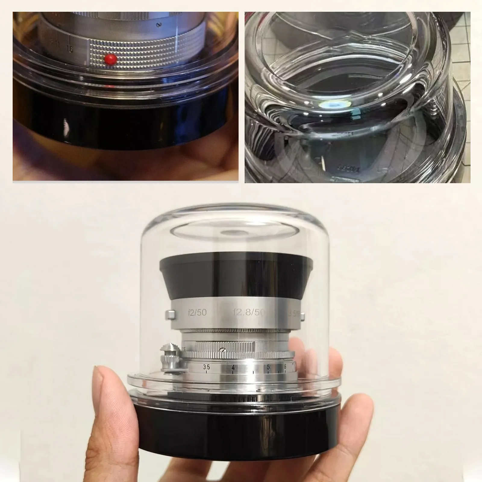 

Plastic Hard Transparent Storage Displaying Case for Leica Lens 4 Sizes
