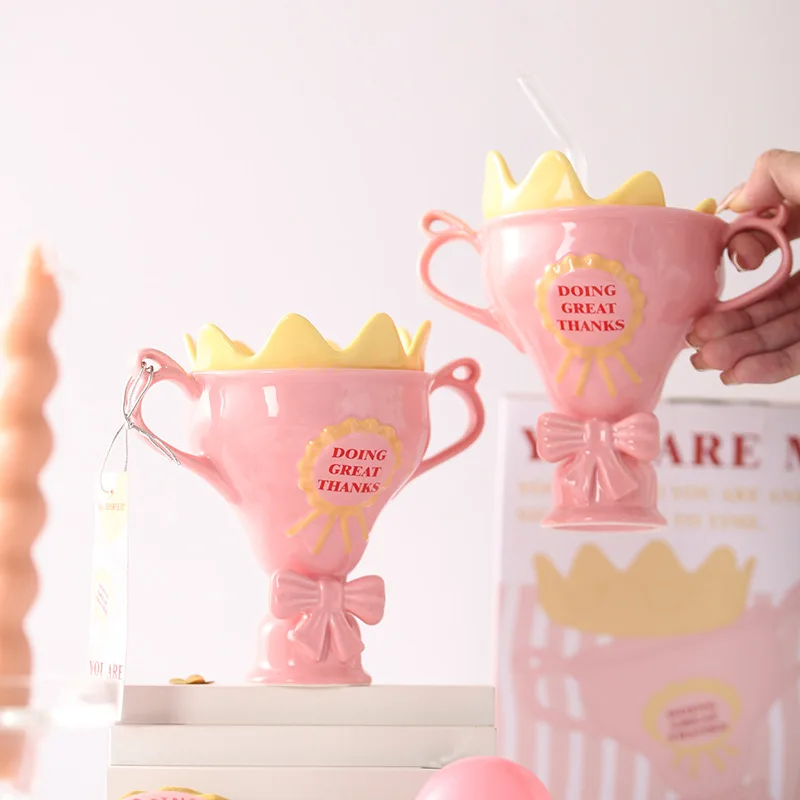 Queen Trophy Ceramics Mugs Coffee Mug Milk Tea Office Cups Drinkware the Best birthday Gift view 4