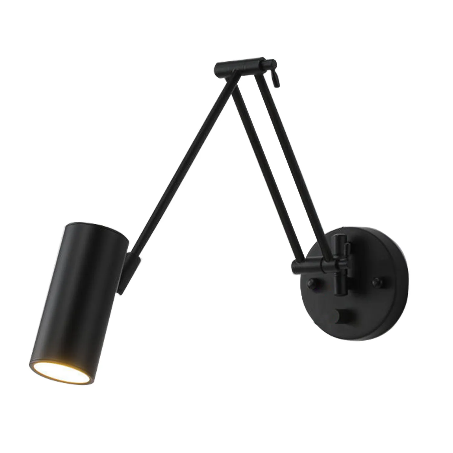 Led Dimmable Wall Lamp Bedroom Bedside Reading Light Folding Telescopic Switch Modern Creative Study Rocker Wall Light Fixture
