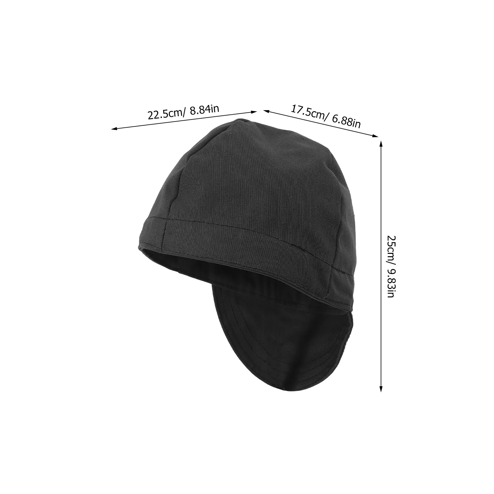 Welding Cap Flame Retardant Gray Windproof Dustproof Breathable Mesh Lining Sweat Wicking Welders Hat for Long Shift Electric