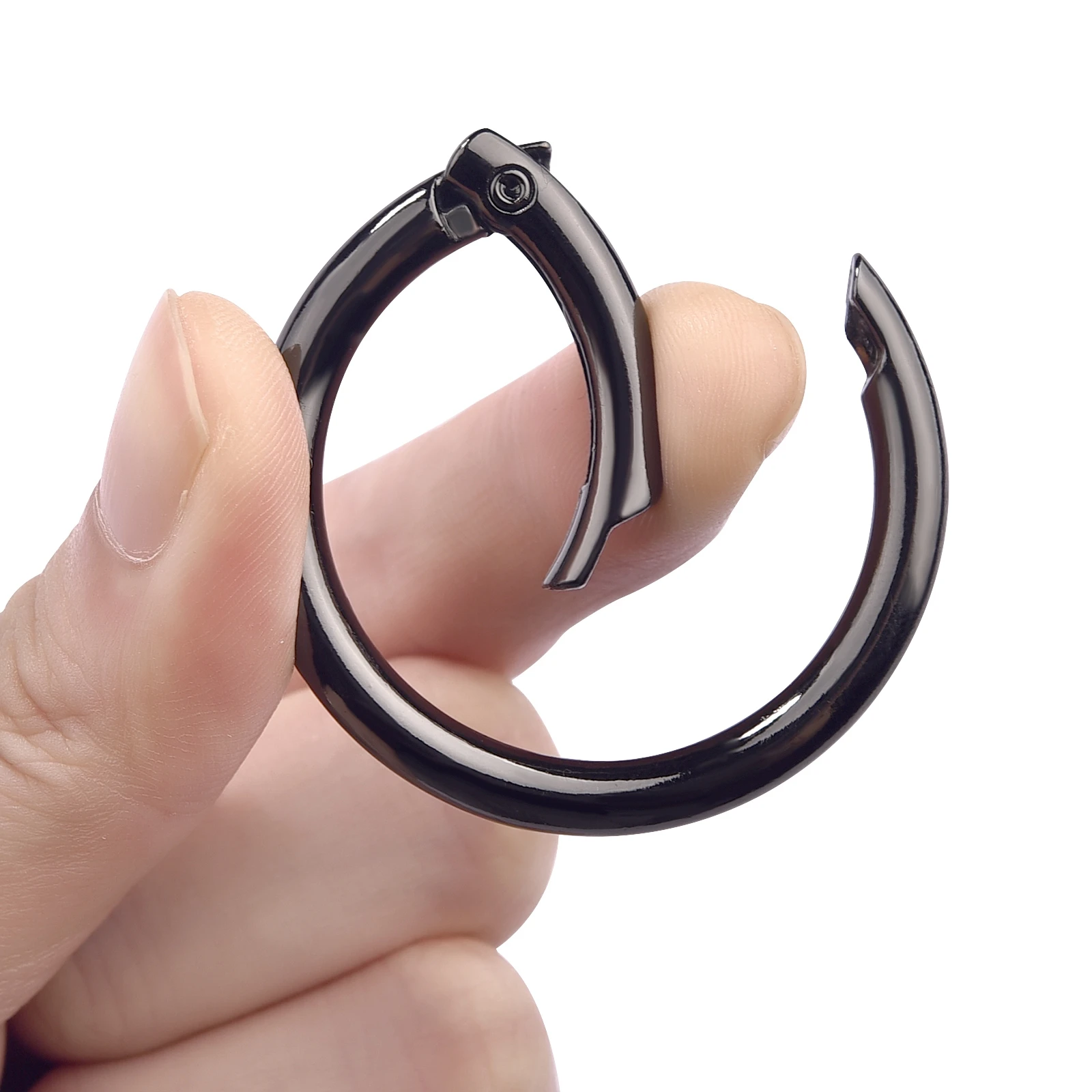 5 قطعة معدنية يا حلقة أبازيم 16-50 مللي متر قابلة للفتح الربيع مشبك خاطف المشبك حقيبة حزام المفاتيح حلقة تسلق هوك إكسسوارات الأجزاء الداخلية للكمبيوتر ذاتية الصنع