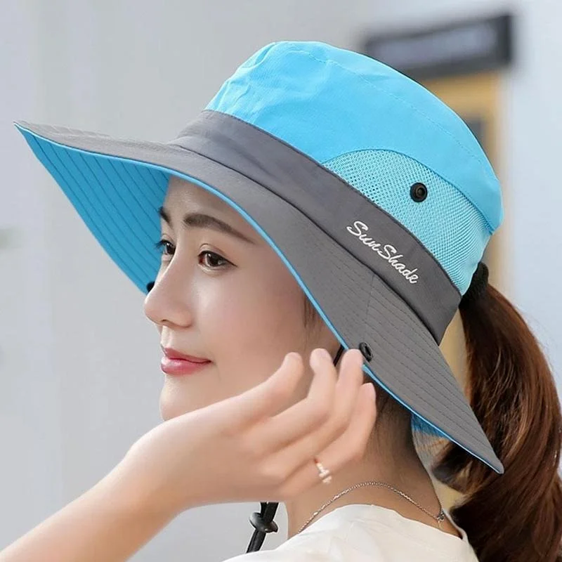 Unisex Fishing Hat Men Sun UV Protection Outdoor Fishing Cap Women Large Wide Brim Breathable Sunshade Casual Fishing Hats