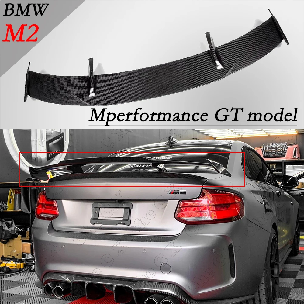 

For BMW Z4 BMW M2 Sedan Universal MP GT Rear Spoiler Made Of Fiberglass Material Gloss Black Luggage Compartment Spoiler