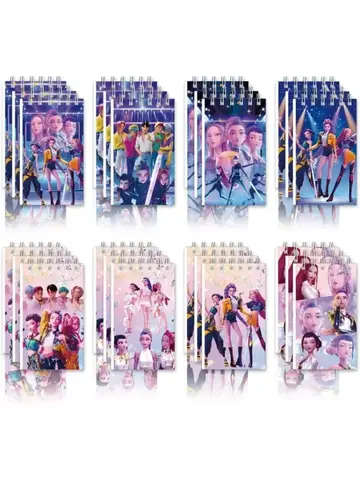 10pcs Korean Girl Group Popular Theme Notebook Cartoon Companion Gift Book Holiday Decoration Bts Birthday Gift in Stock