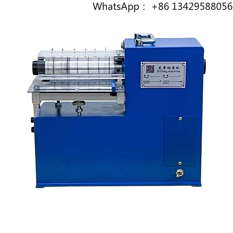 Small Leather Strap Cutting Machine Double Head Automatic Slitting Machine PVC Velcro Bag Shoulder Strap Belt Slitting Machine