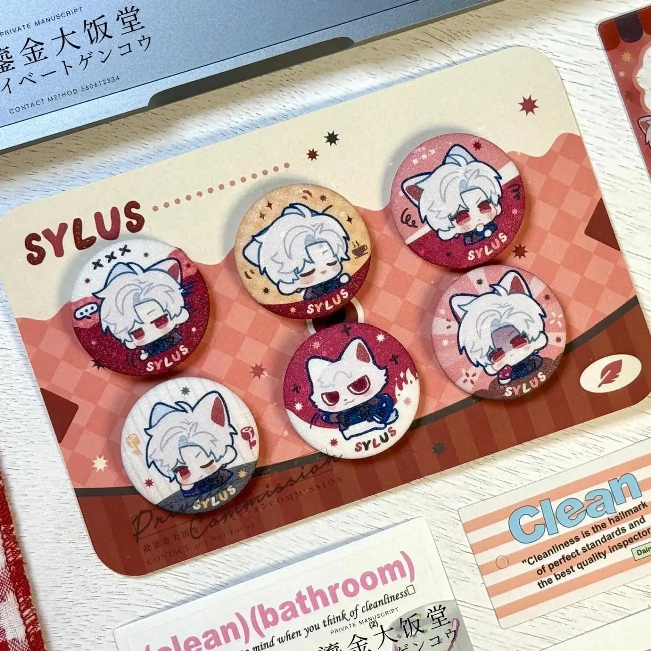 Значок Love and Deep Space Fan 25 мм Mini Edition, брошь, периферийные устройства в стиле аниме, версия Q, материал Sylus