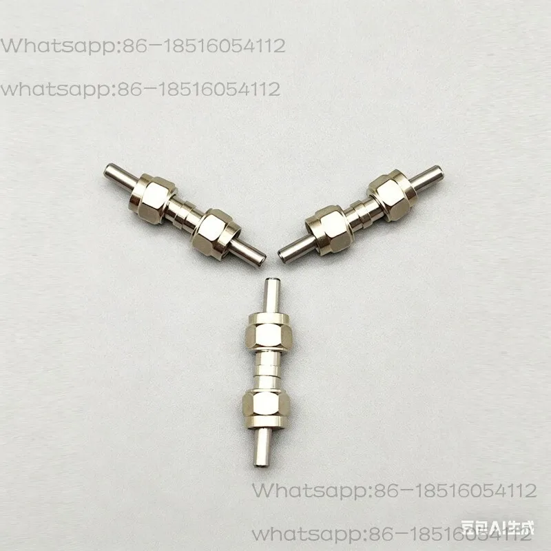 SMA905 Double Headed Double Nut Large Aperture Metal Insert Short Fiber SMA Spectrometer Fiber Jumper 600um