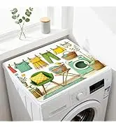 Nuxovilar Vintage Floral Dryer Cover for the Top, Non-slip Washer &amp; Dryer Protector, 23.62"x19.68...
