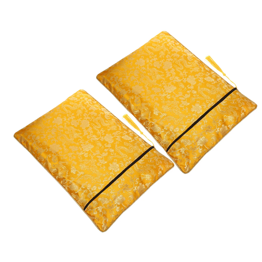 2 pcs Bag Student Pencil Case Stationery Storage Bible Protector Covers Book Pencil Pouch With Zipper Sleeve