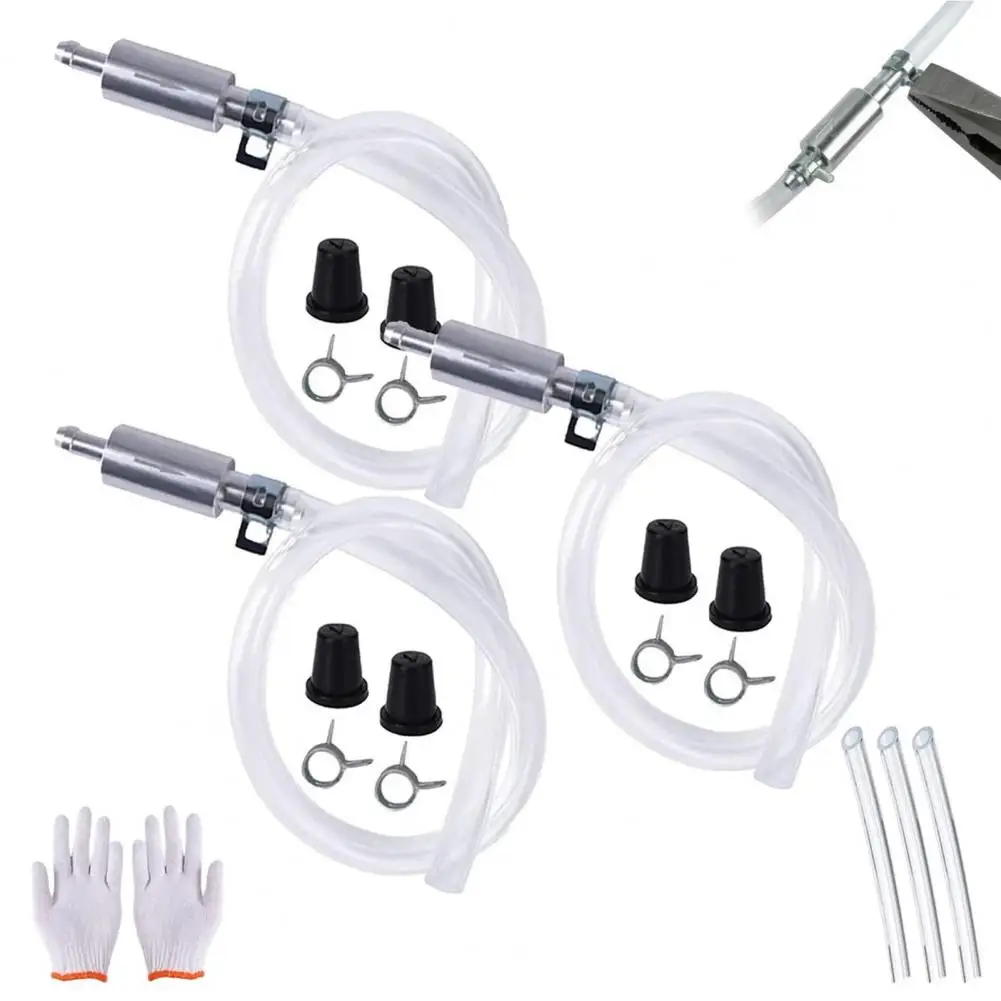

One-way Brake Bleed Valve Exhaust Efficiency Improvement Tool Universal Brake Fluid Bleeder Kit with One-way Check for Easy
