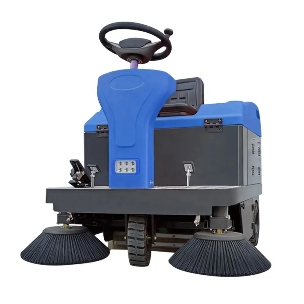 Industrial Working 4 Hours Sweeping Width 1400mm Road Cleaning Electric Street Ride on Collector Loader Sweeper