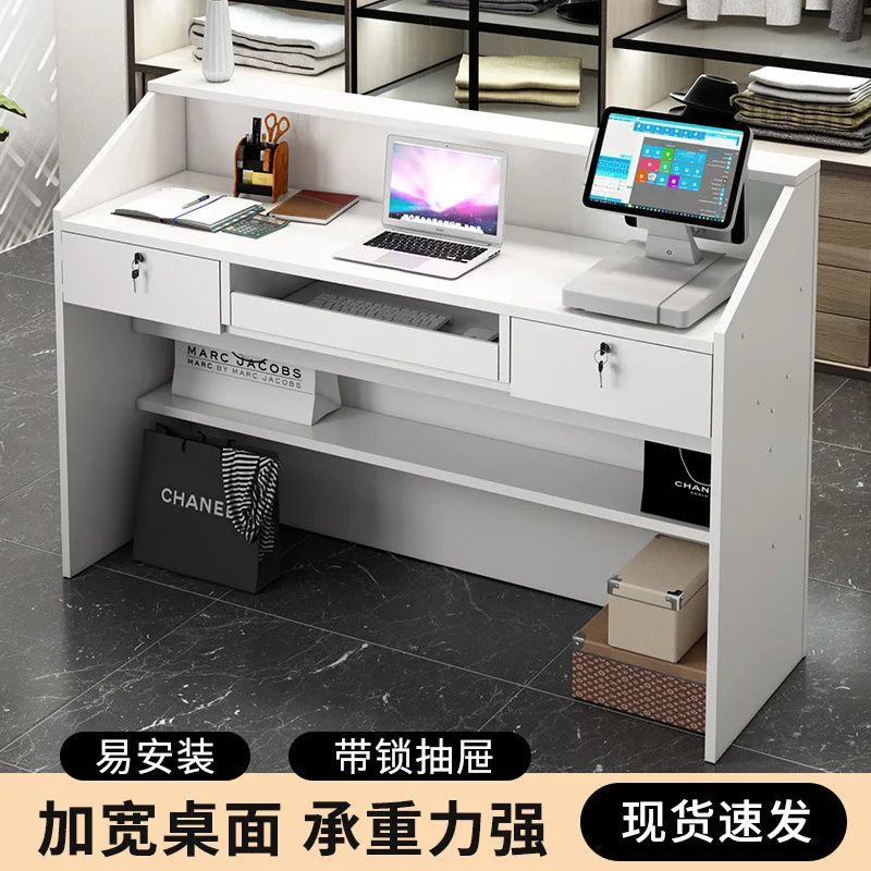 

Bar table checkout page Small simple counter company front desk reception desk store Clothing store Milk tea shop Bar cross