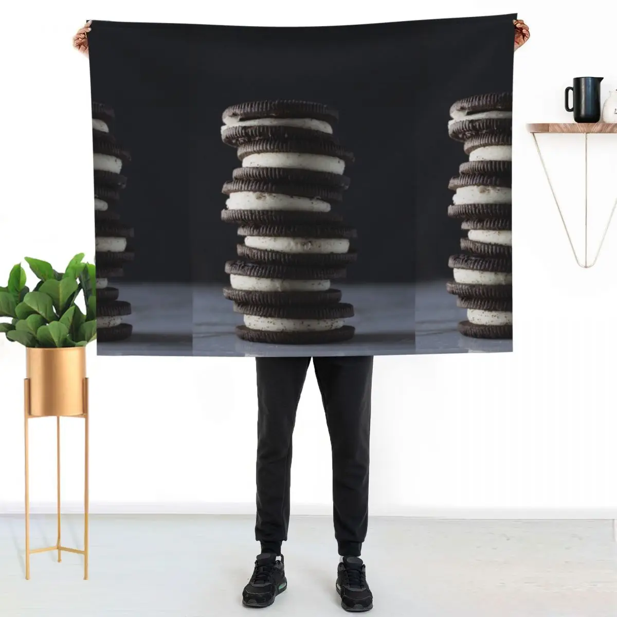 Delicious Chocolate Cookies Throw Blanket Warm Sofa Throw Beach Soft Hairys For Decorative Sofa Blankets