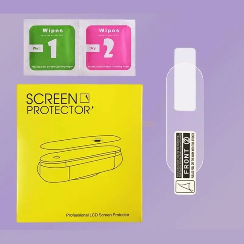 F62C TPU Clear Film para Mi Band 6 5 4 para tela pulseira inteligente Cov curva