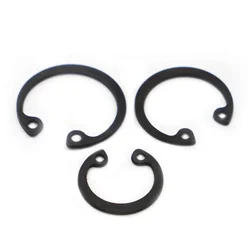 GB893 Circlip M8~M50 C Clips Snap Retaining Ring For Hole Black 65 Manganese Steel Washer Internal Retaining Ring Shaft CircliP