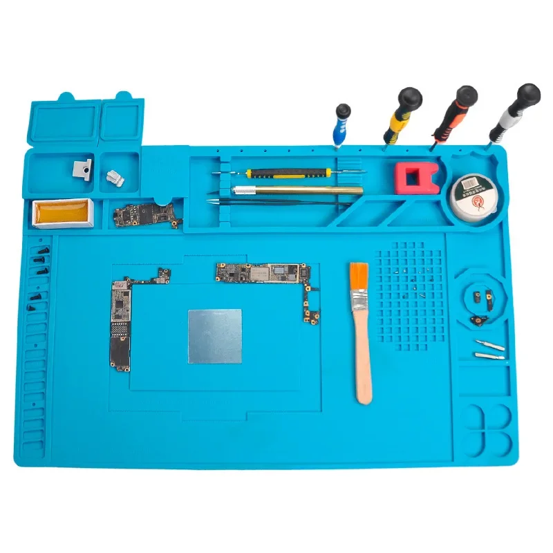 ESD Soldering Mat Repair Pad Insulation Heat Resistant Soldering Station Silicon Work Pad Desk Platform Phone Repair Tool Kit