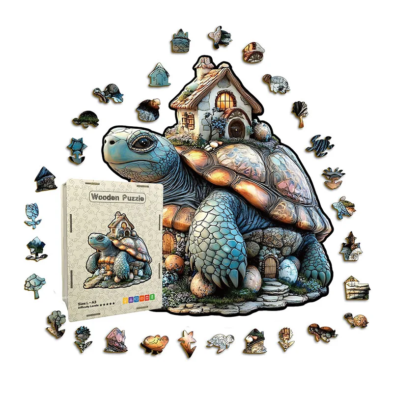 

112/182 шт. деревянная головоломка в форме черепахи, уникальная головоломка в форме черепахи, домашний декор, забавные развивающие игрушки, подарки на день рождения для детей и взрослых