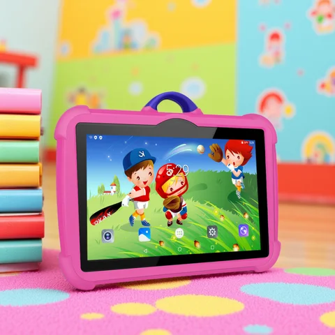 Nouveau modèle de dessin animé enfants tablette 7 pouces Quad Core 4GB RAM 64GB ROM Android apprentissage jeux éducatifs tablettes cadeaux pour enfants