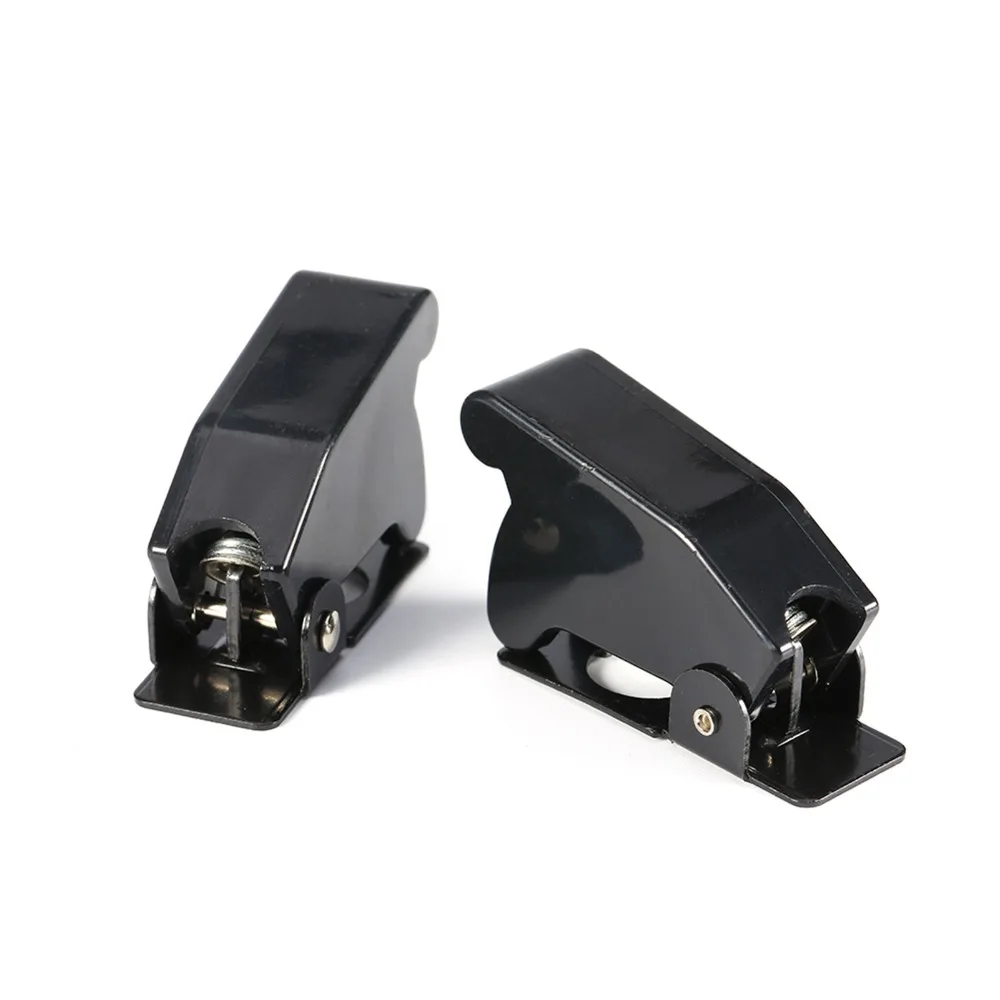 5Pcs Black Toggle Switch Cover 12mm Mounting Dimensions Waterproof Design Button Switch Cover Plate Guard Toggle Switch Guards