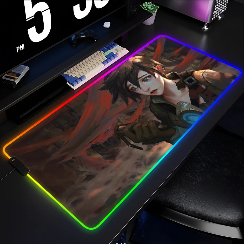 RGB Computer Varmilo Keyboard Pad LED Mouse Pad Anime Gaming Accessories Table Gamer Carpet Overwatch Tracer Desk Mat Mousepad