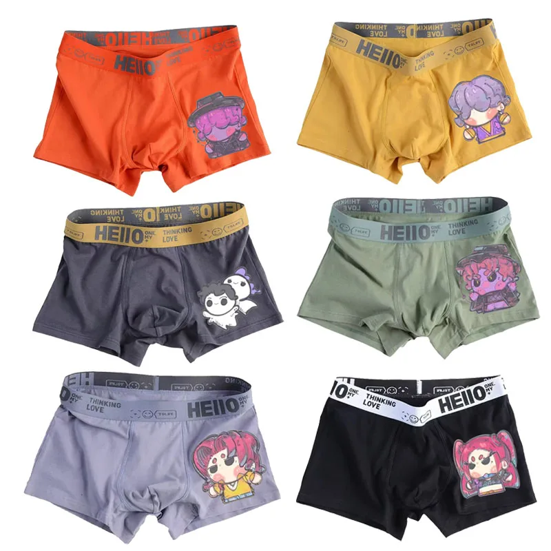 Huntr-X K-Pop شيطان الصيادين التحول أنيمي سلسلة الرجال السروال أنيمي مضاد للجراثيم سراويل داخلية للرجال الأولاد السراويل السراويل