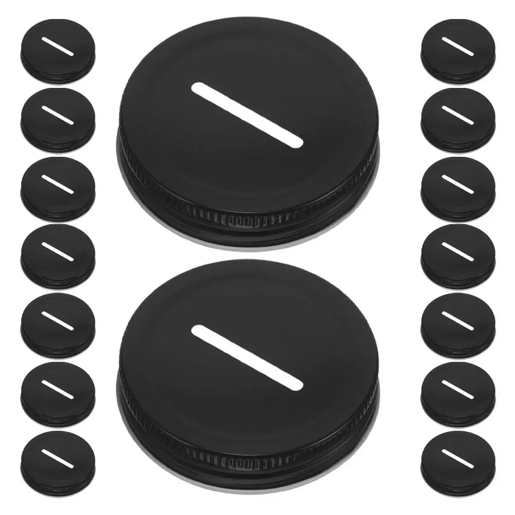 30Pcs Mason Jar Lids Regular Mouth Tinplate Sealing Lids for Canning Jams Pickles Spices Cookies Tea Coffee Storage Reusable