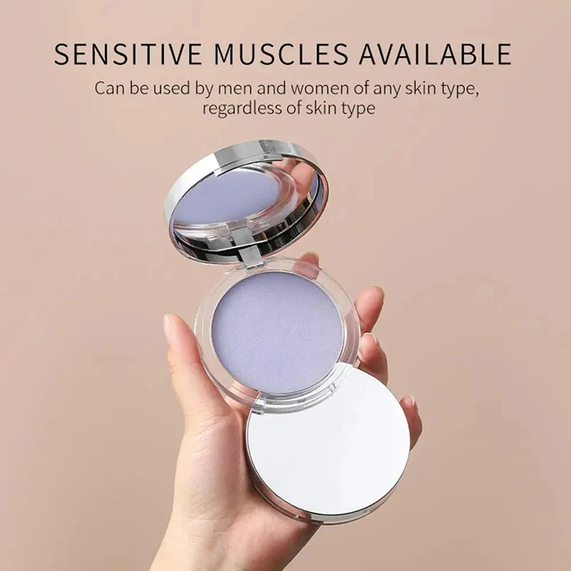 Lavender Pressed Powder Matte Powder Lasting Oil Control Full Coverage Face Compact Setting Powder Makeup Foundation Cosmetics