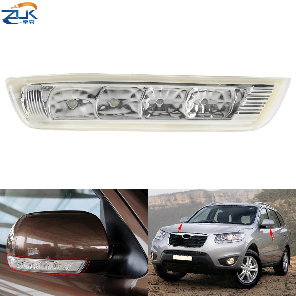 Rearview Mirror LED Turn Signal Light Repeater Lamp For Santa Fe Fantafe For Veracruz IX55 2007-2012 Blinker Indicator Flasher